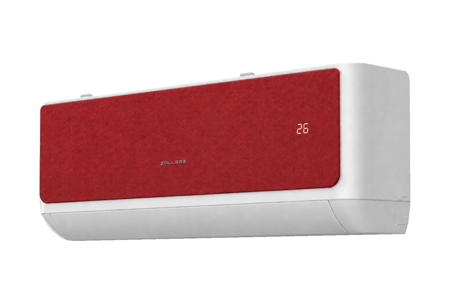 Zollerz ZTT1I2: передняя панель из красной ткани, белый корпус