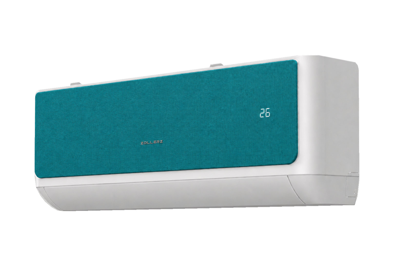 Zollerz ZTT1I2: передняя панель из бирюзовой ткани, белый корпус